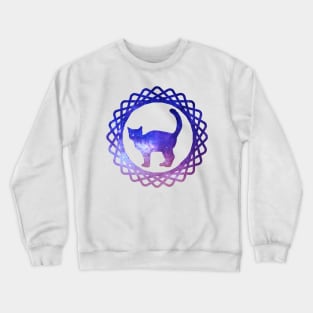 Galaxy cat Crewneck Sweatshirt